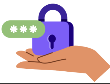 A hand holding a padlock